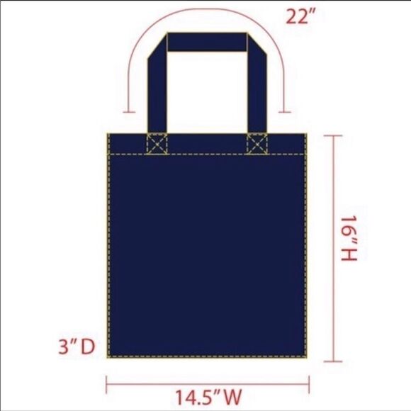 Denim Cotton Holliday Tote - Picture 2 of 2